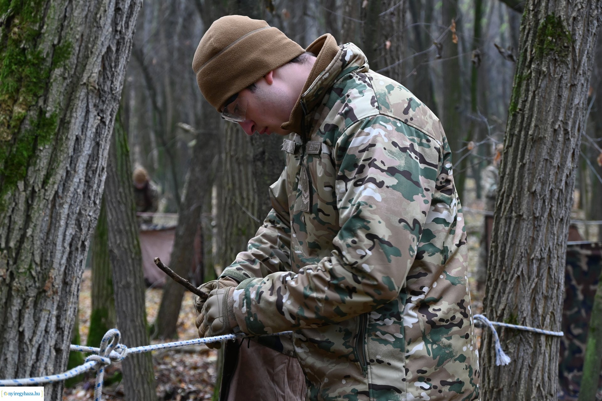 Kadétképzés terepen