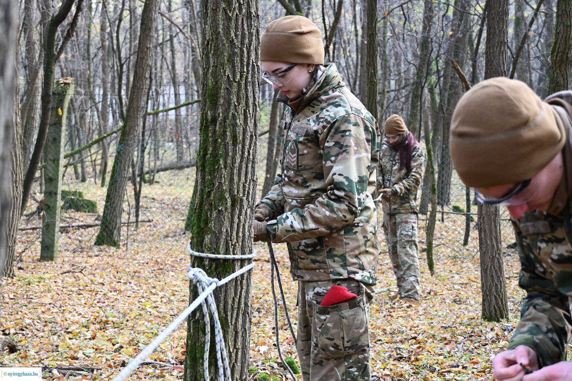 Kadétképzés terepen