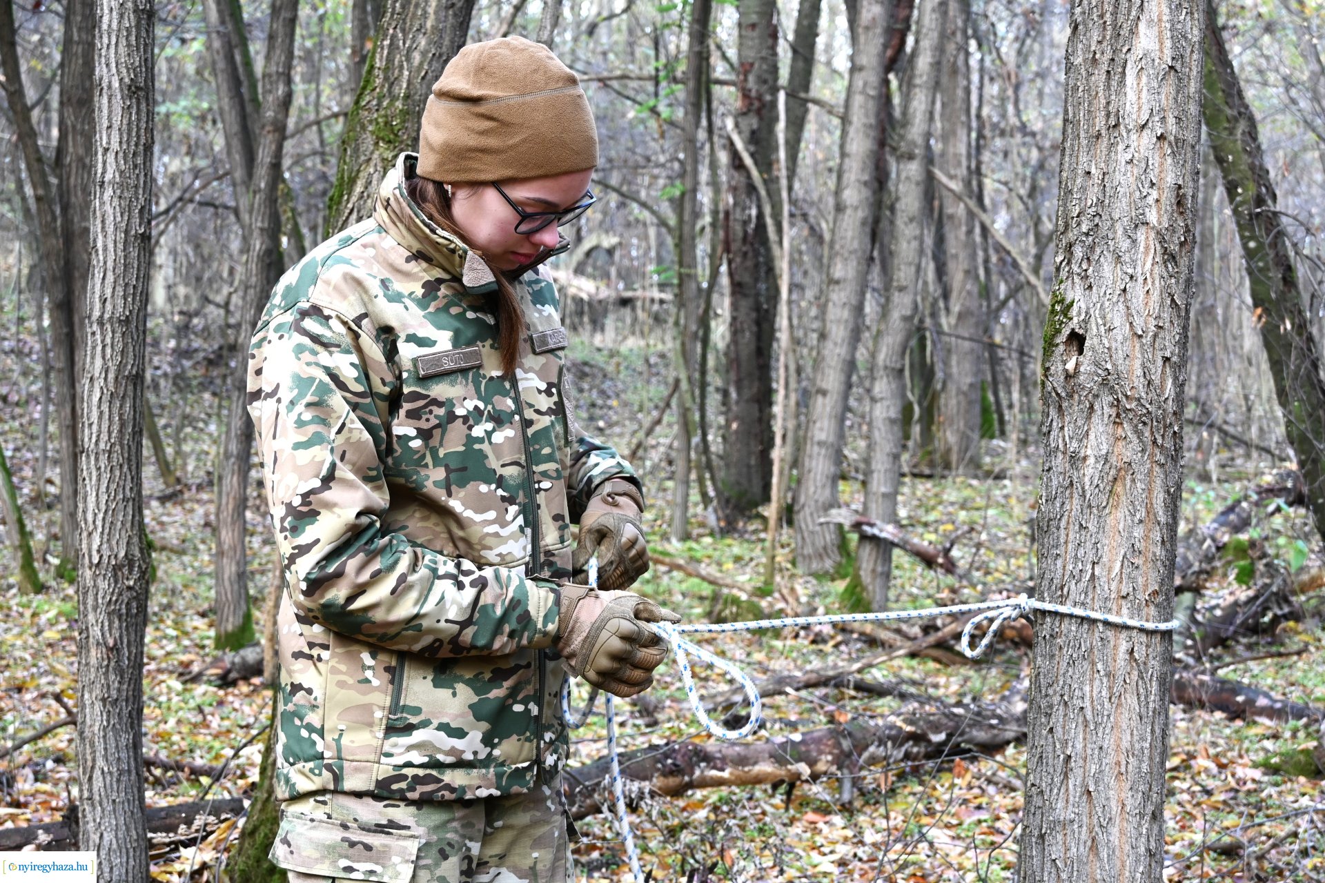 Kadétképzés terepen