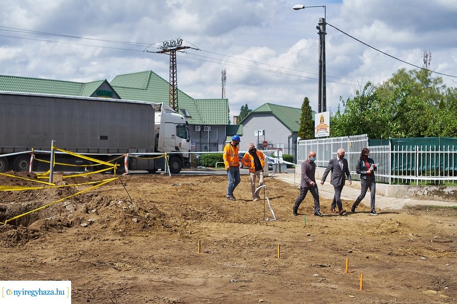 Kállói úti körforgalom építkezés 2021 05 17