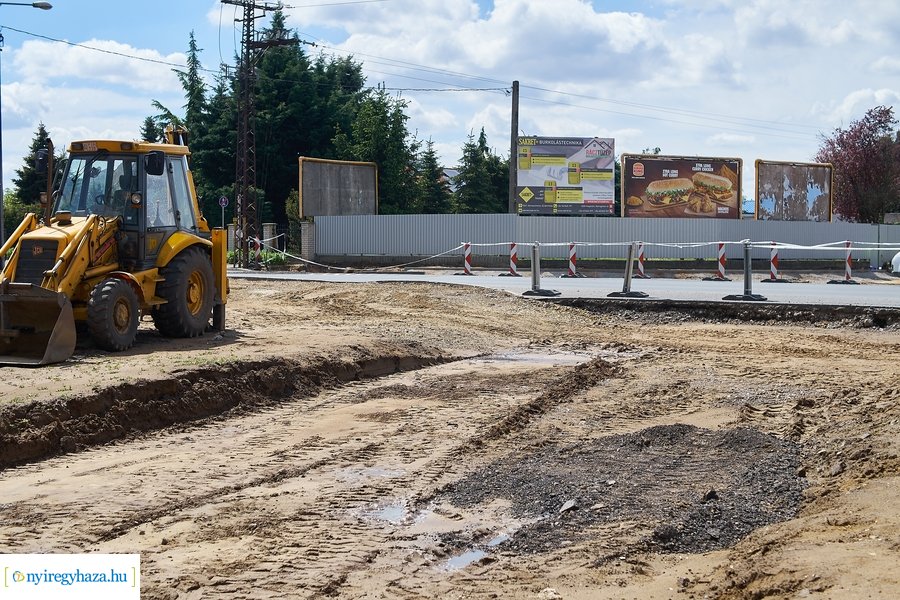 Kállói úti körforgalom építkezés 2021 05 17