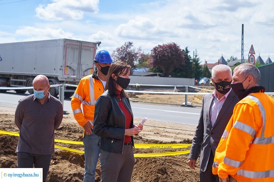 Kállói úti körforgalom építkezés 2021 05 17