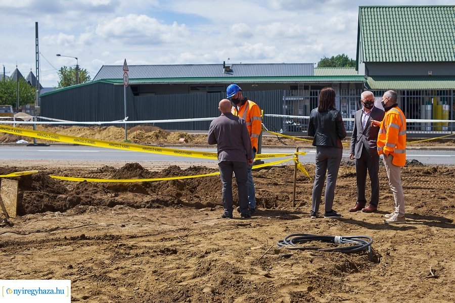 Kállói úti körforgalom építkezés 2021 05 17
