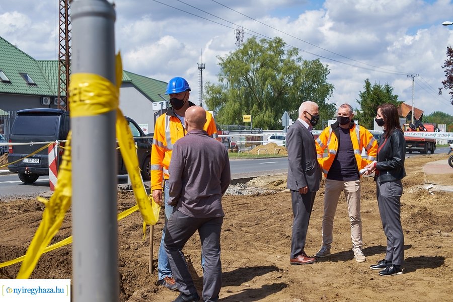 Kállói úti körforgalom építkezés 2021 05 17