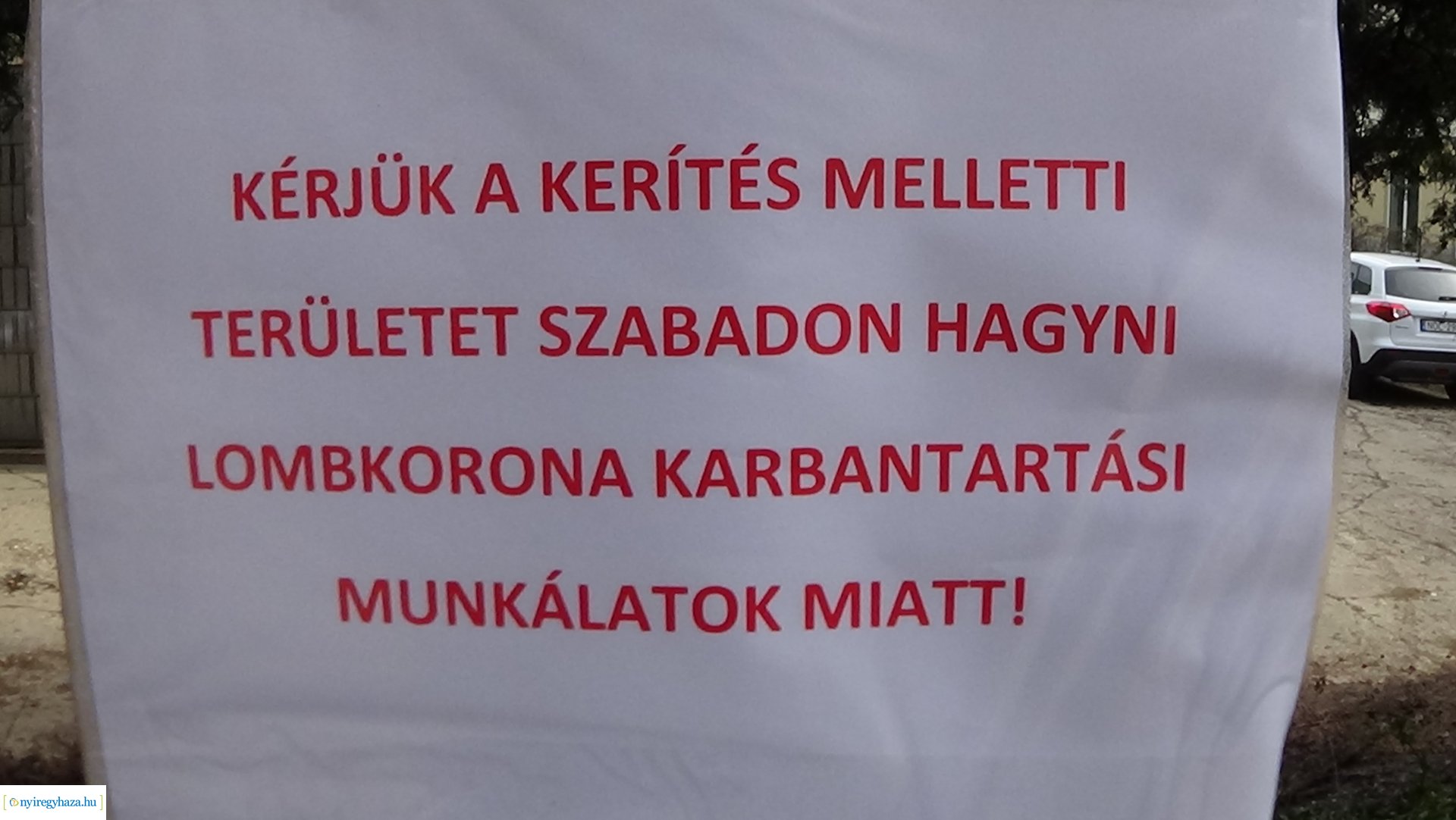  Kálmán utcán gallyazási munkákat végeznek szombaton