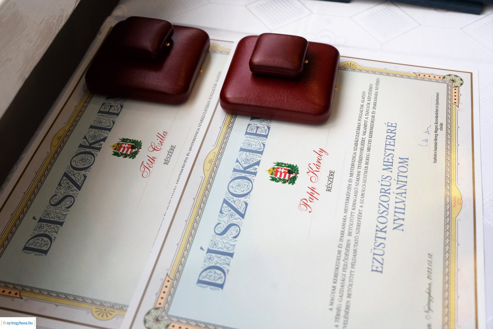 Kamarai kitüntetések és díjak átadása