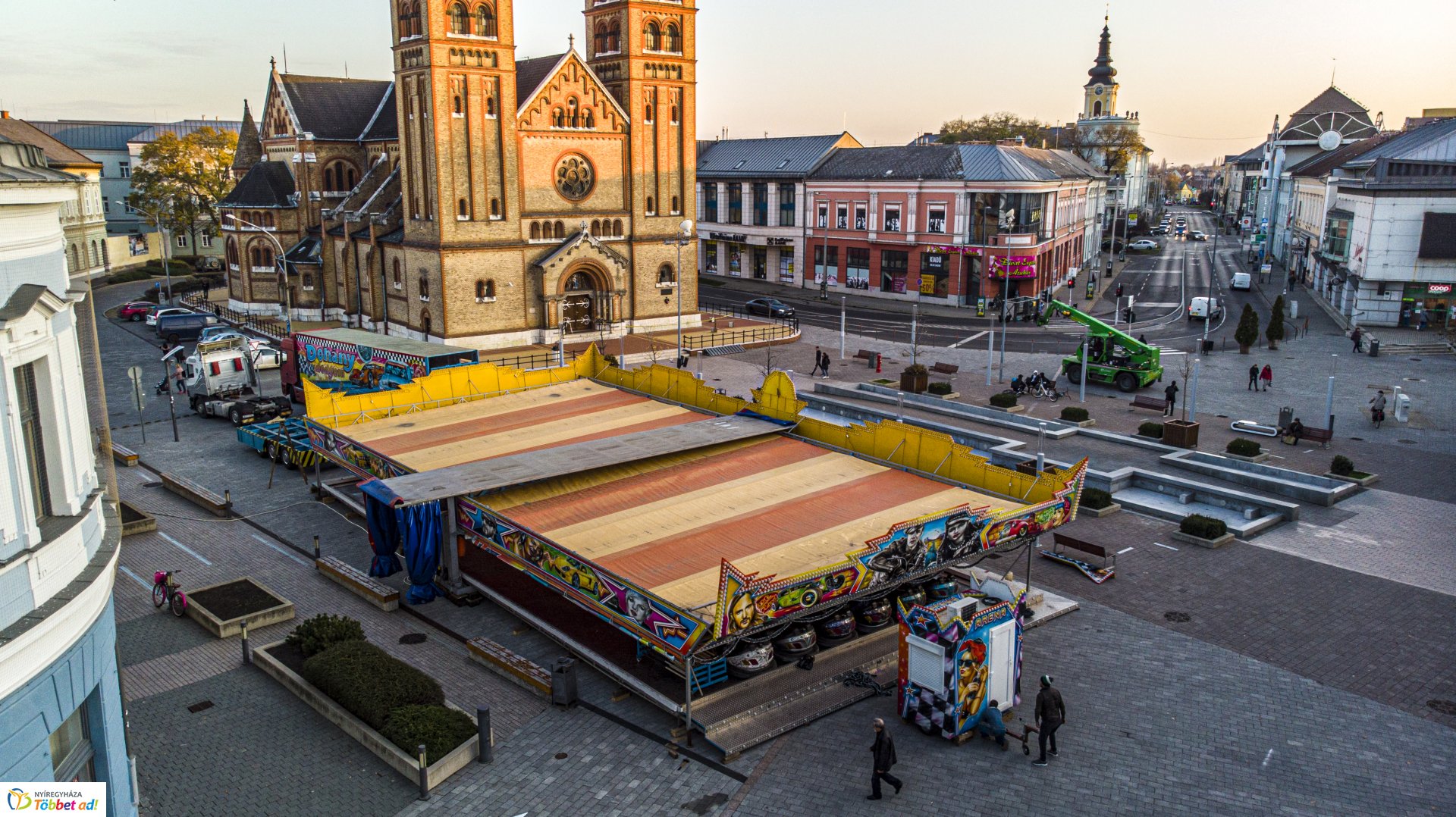 Karácsonyi előkészületek Nyíregyháza belvárosában