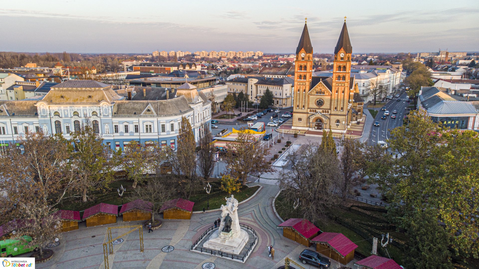 Karácsonyi előkészületek Nyíregyháza belvárosában