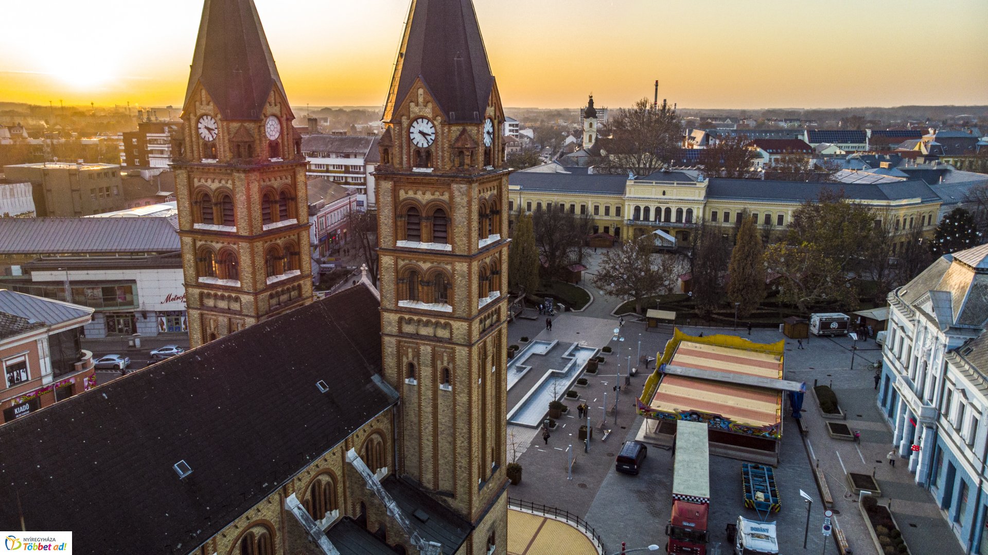 Karácsonyi előkészületek Nyíregyháza belvárosában