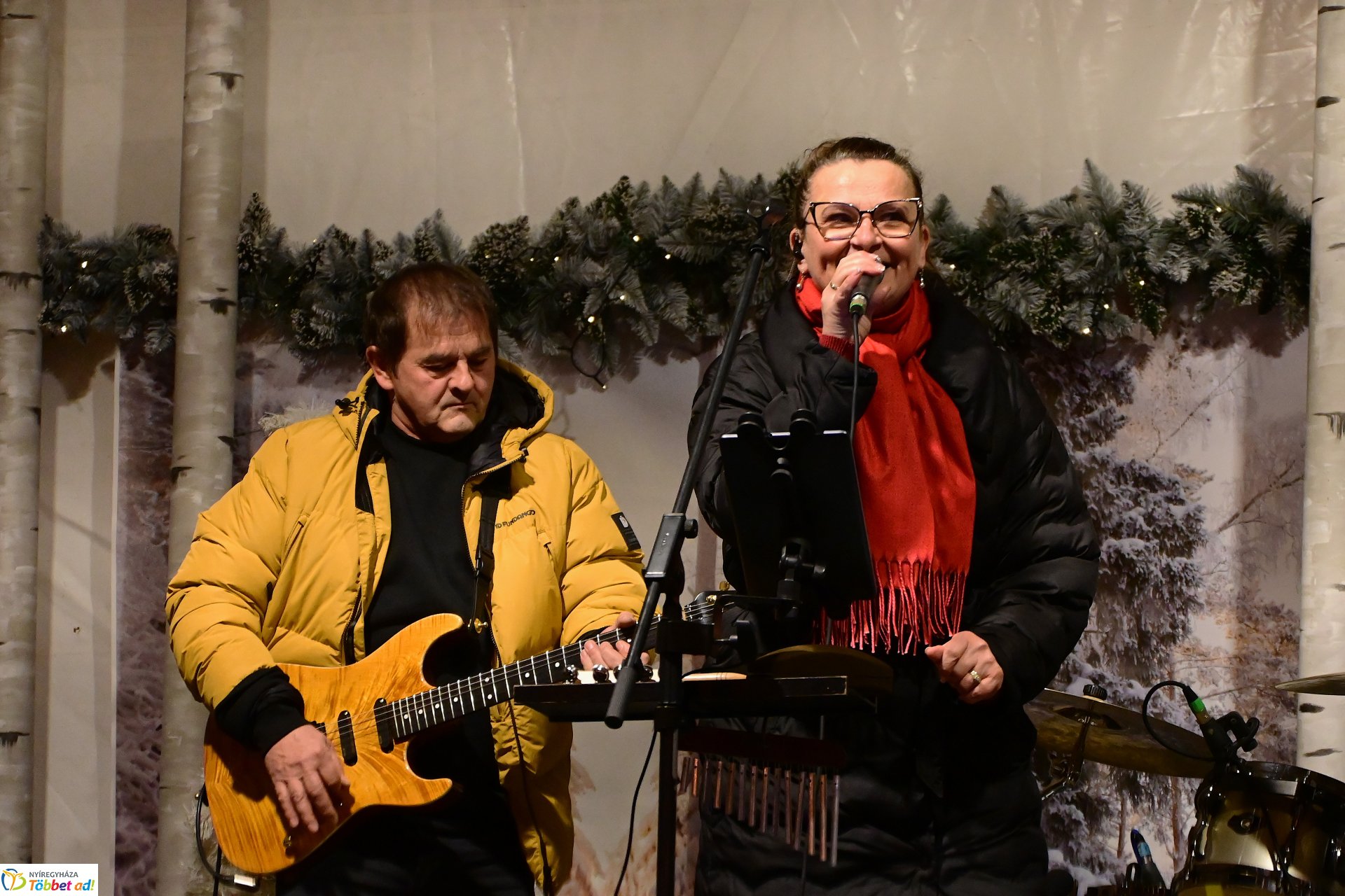 Karácsonyi Polip koncert Nyíregyháza főterén