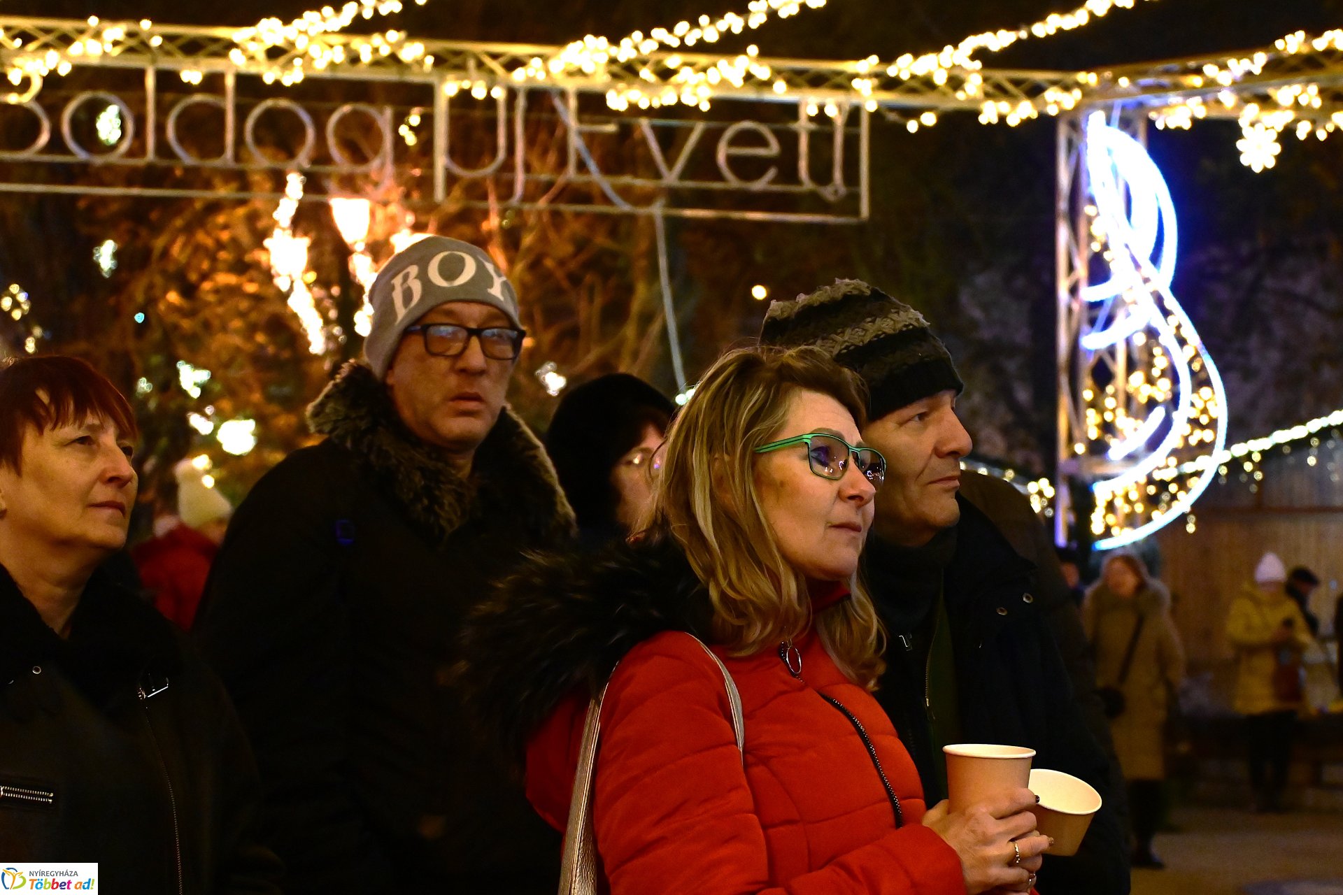 Karácsonyi Polip koncert Nyíregyháza főterén