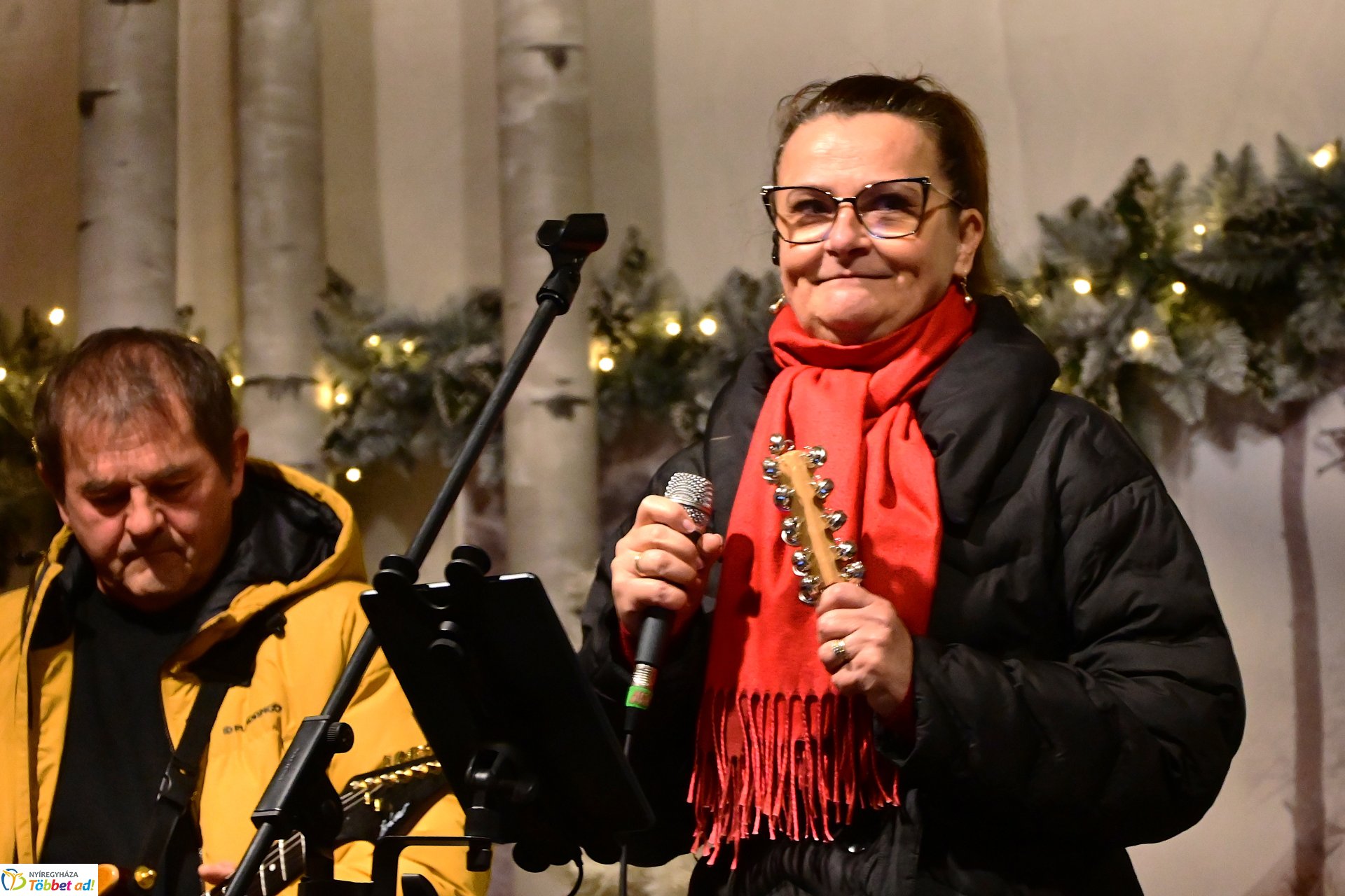 Karácsonyi Polip koncert Nyíregyháza főterén