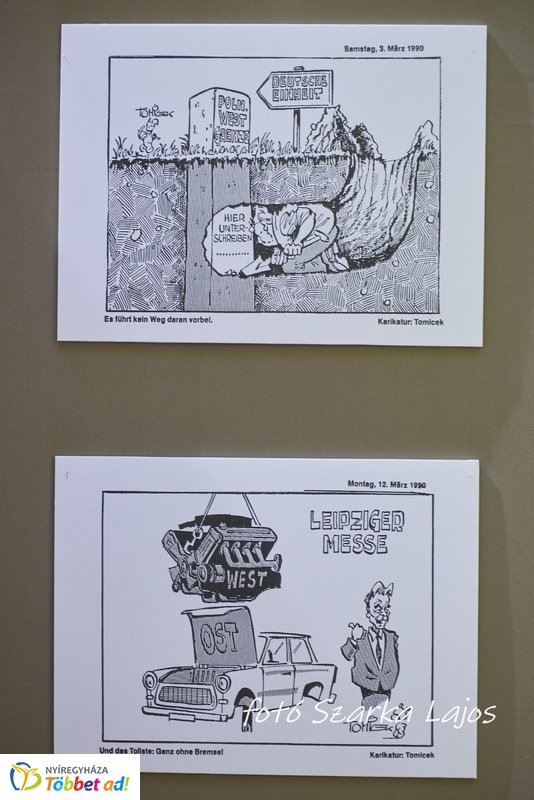 Karikatúra kiállítás a Vasvári gimnáziumban