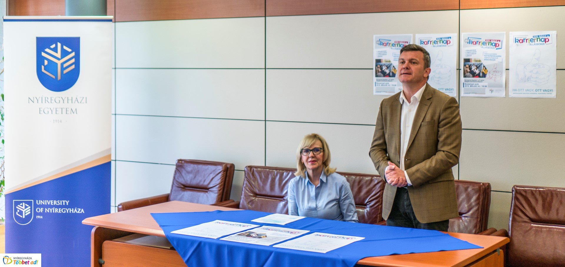 Karriernap sajtótájékoztató a Nyíregyházi Egyetemen
