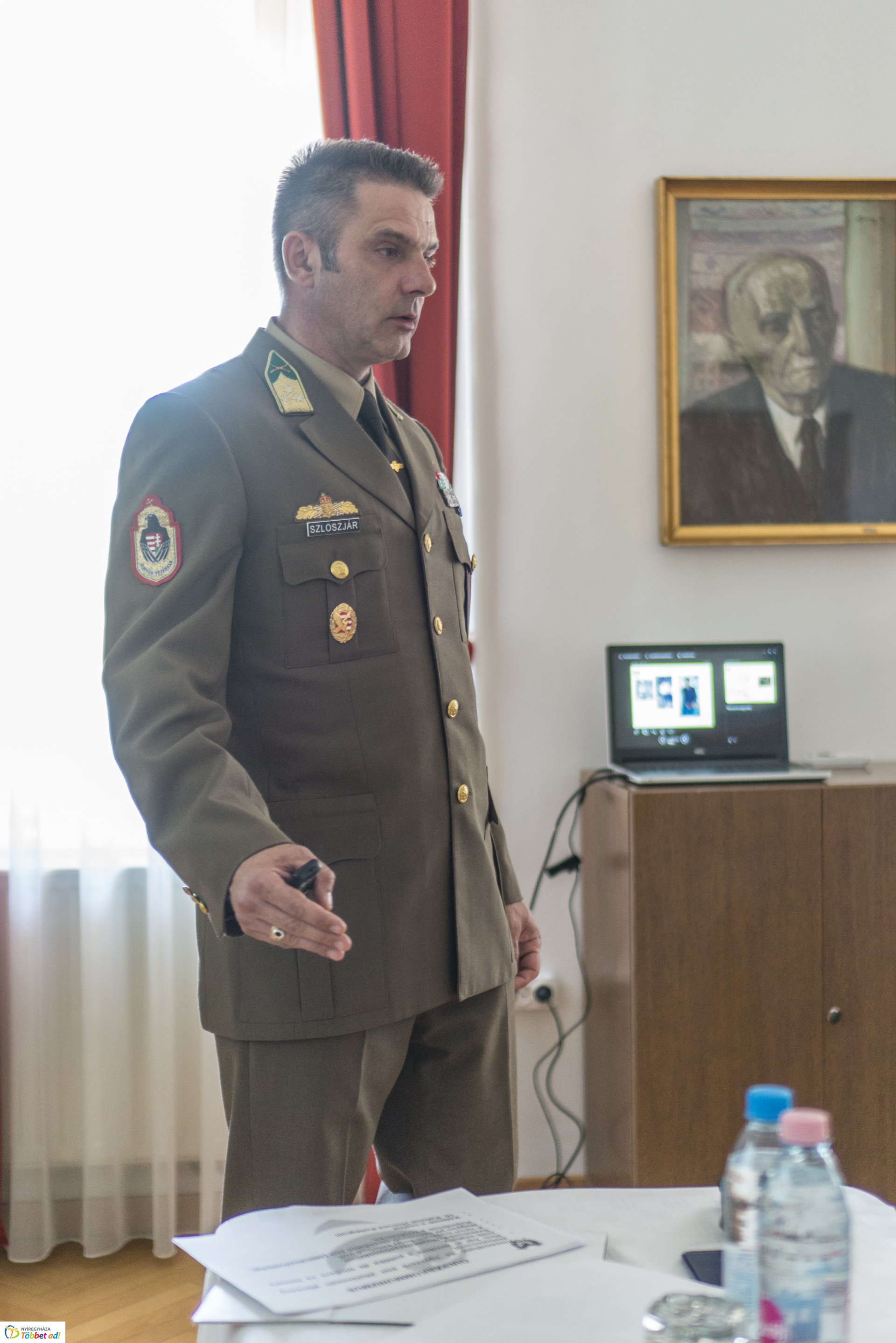 Katonai előadás a Jósa András Múzeumban