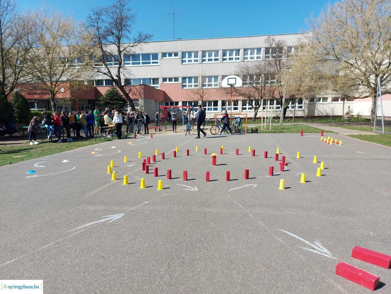 Kedden a Móricz iskolában kerékpáros kupaversenyt tartottak