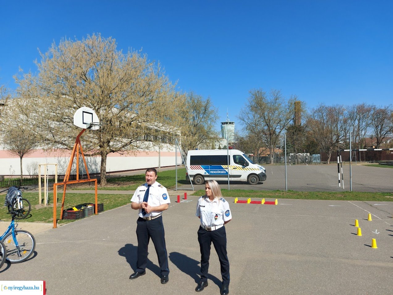 Kedden a Móricz iskolában kerékpáros kupaversenyt tartottak