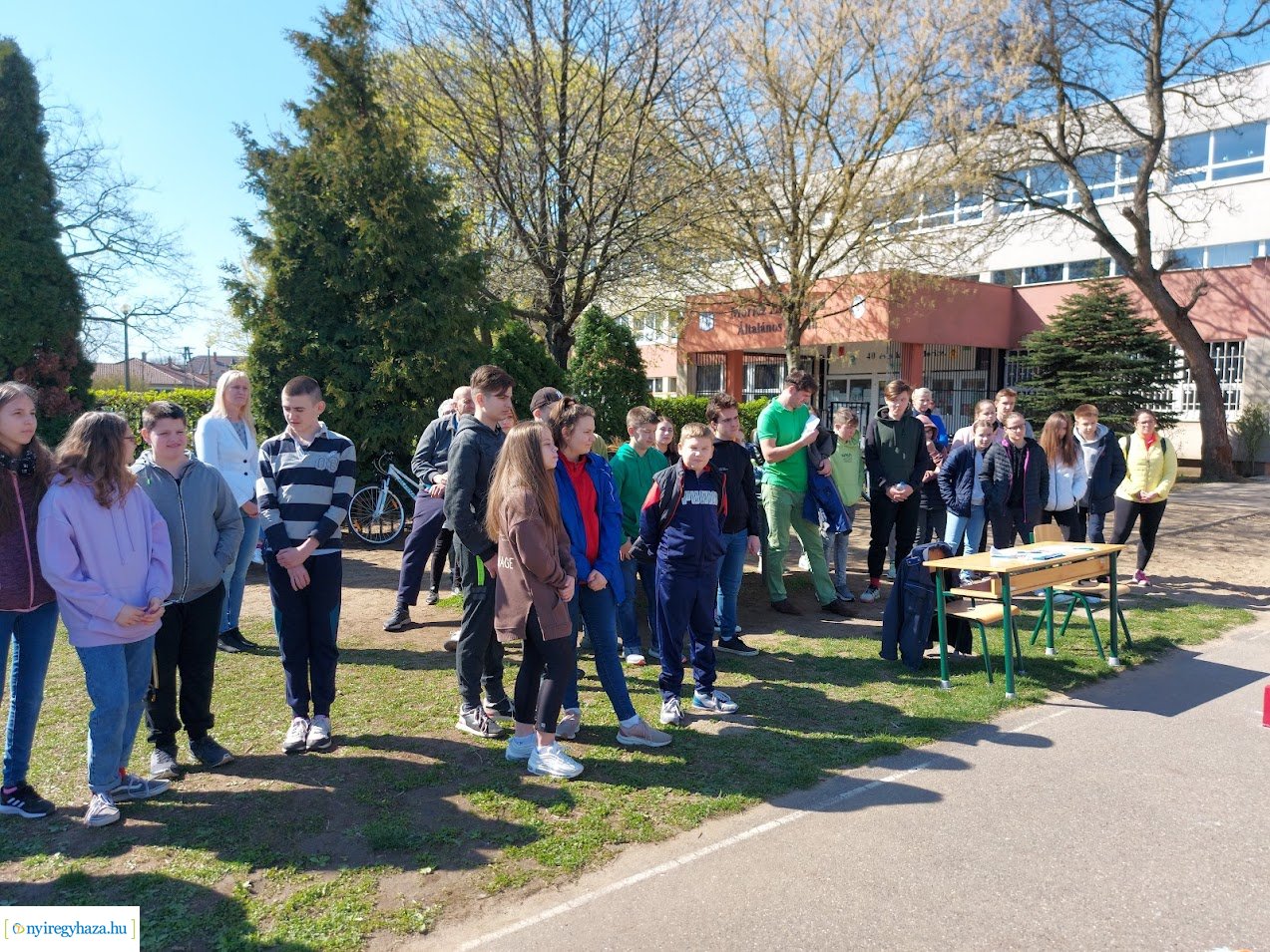 Kedden a Móricz iskolában kerékpáros kupaversenyt tartottak