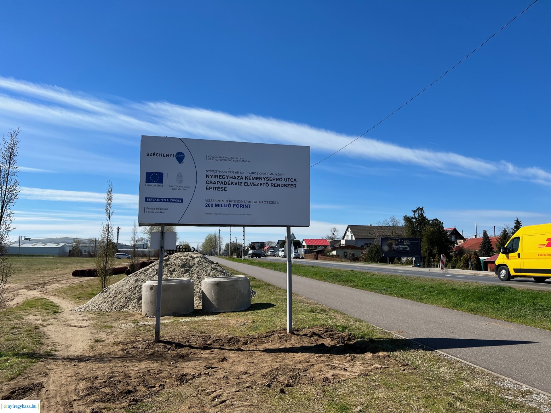 Kéményseprő utca csapadékvíz elvezető rendszer kivitelezése