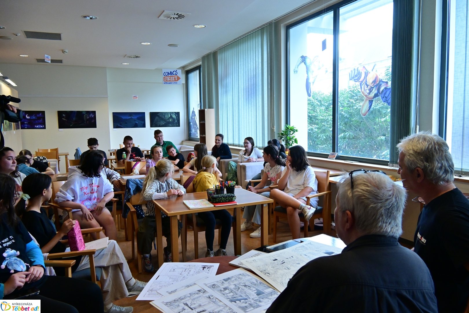 Képregényrajzoló tábor a Móricz Zsigmond könyvtárban - 2025