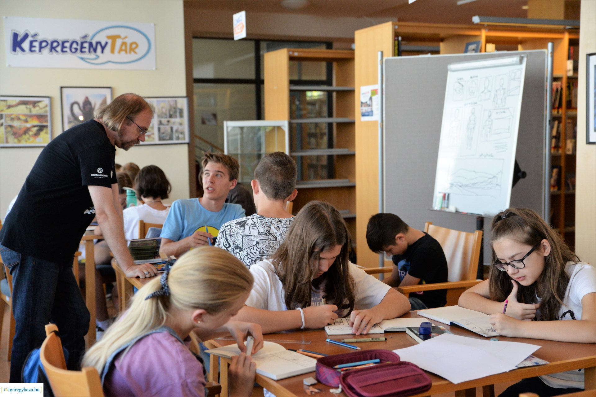 Képregénytábor a Móricz Zsigmond Megyei és Városi Könyvtárban