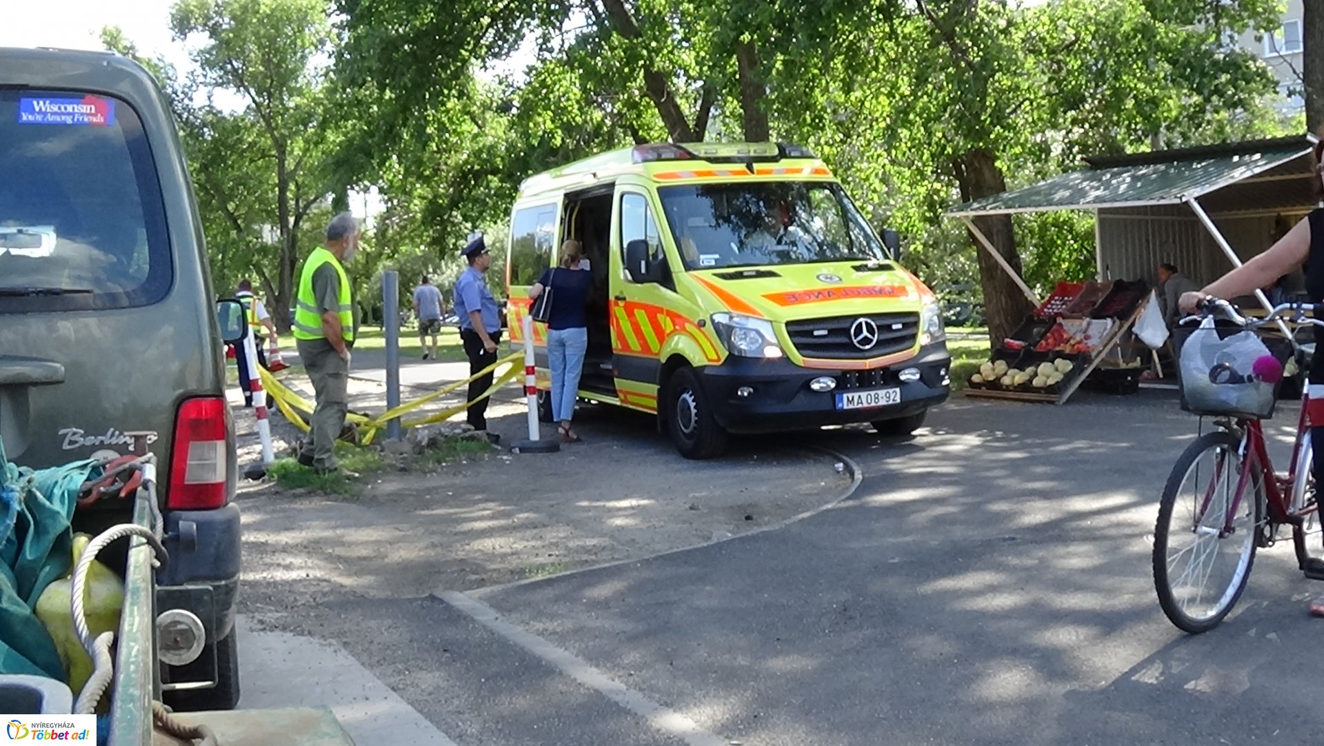 Kerékpáros baleset a Korányi Frigyes utcán