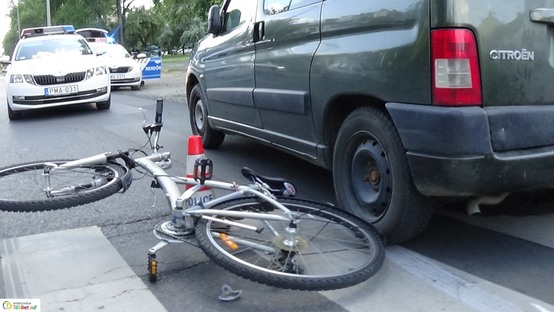 Kerékpáros baleset a Korányi Frigyes utcán