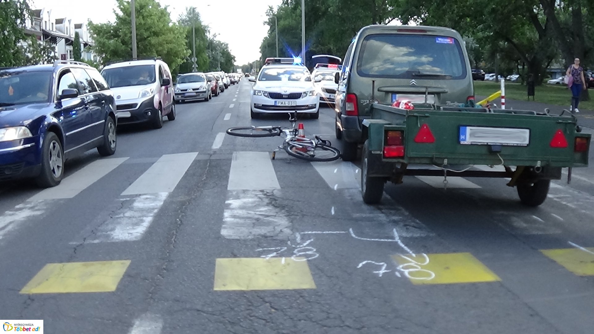 Kerékpáros baleset a Korányi Frigyes utcán