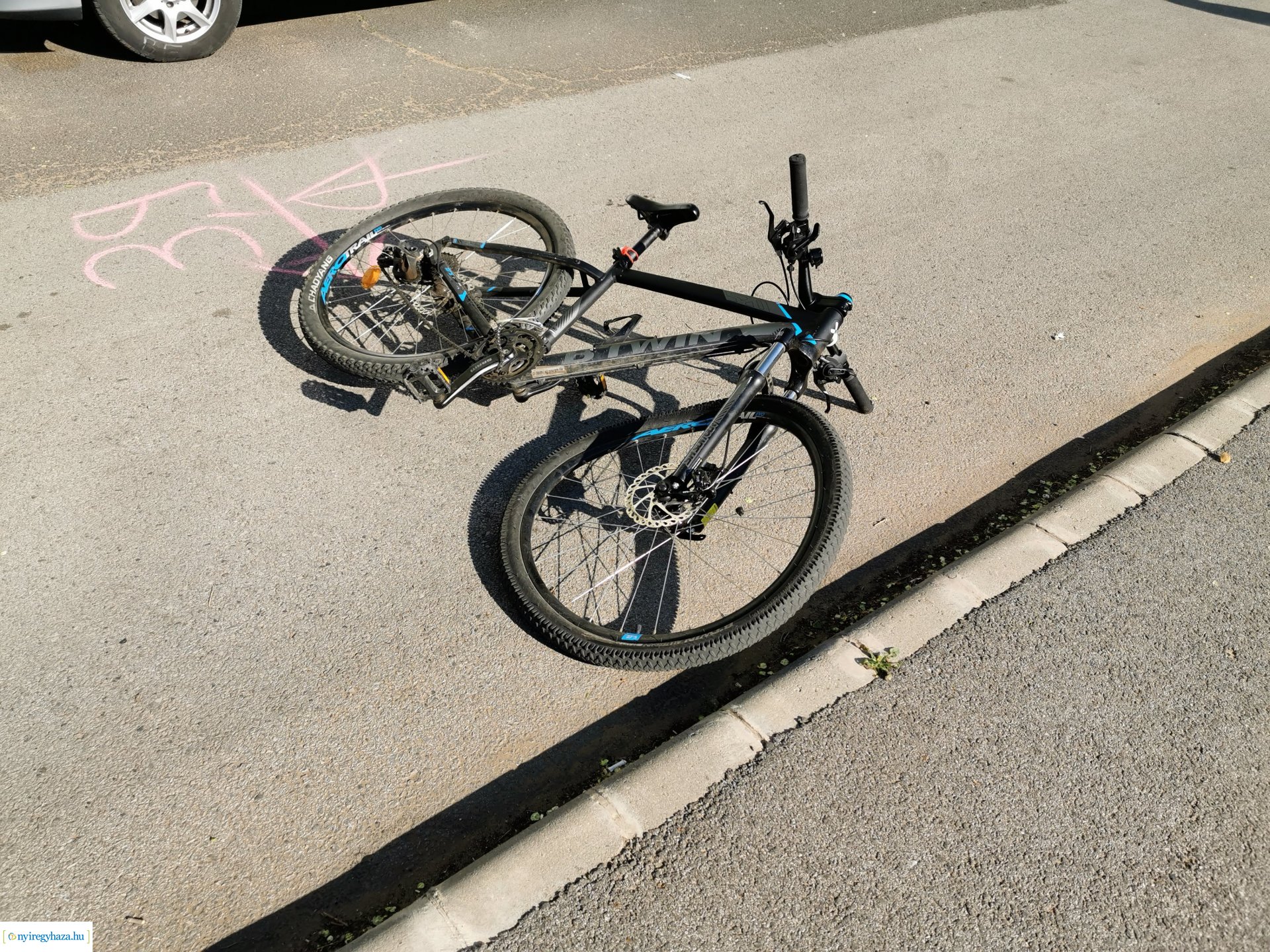 Kerékpáros baleset a Kossuth utcán