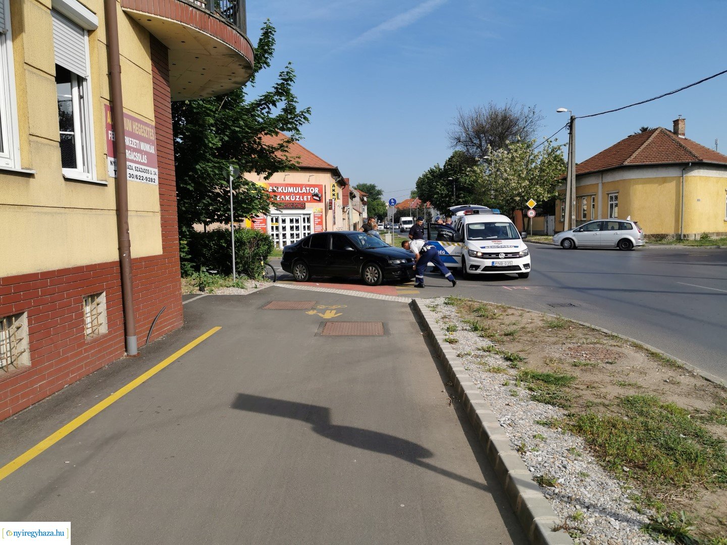 Kerékpáros ütközött autóssal