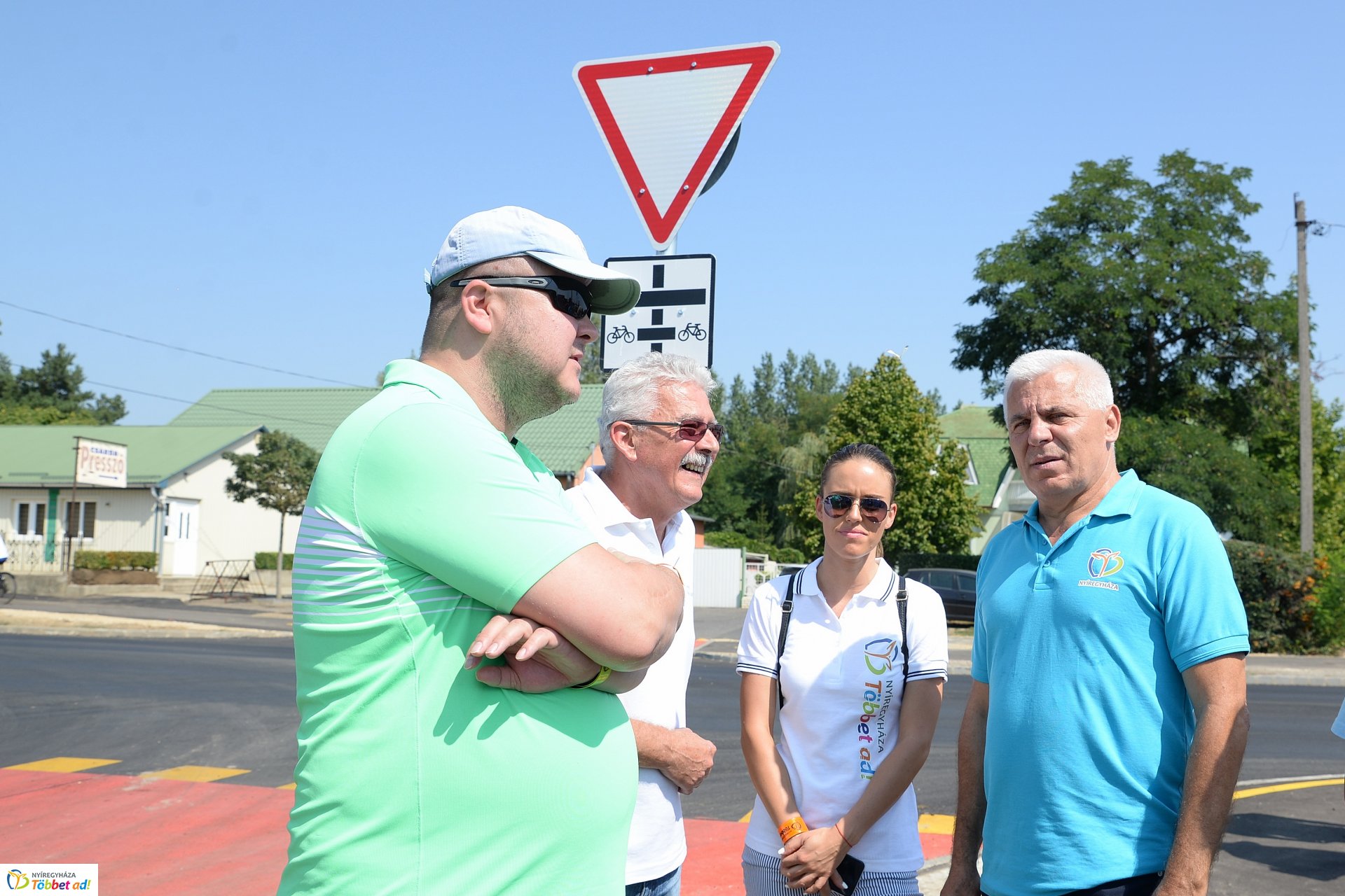 Kerékpárút átadó ünnepség