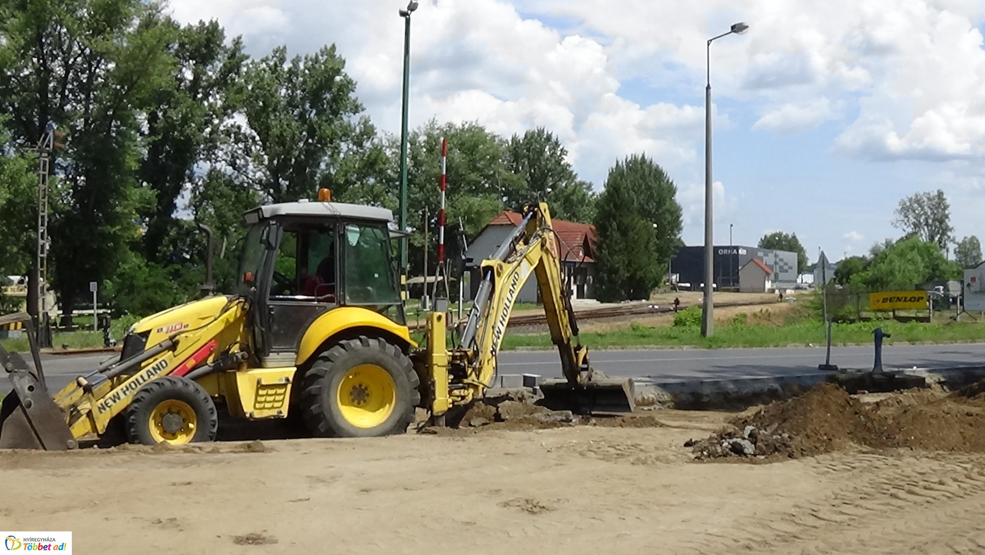 Kerékpárút építés a Kállói úton