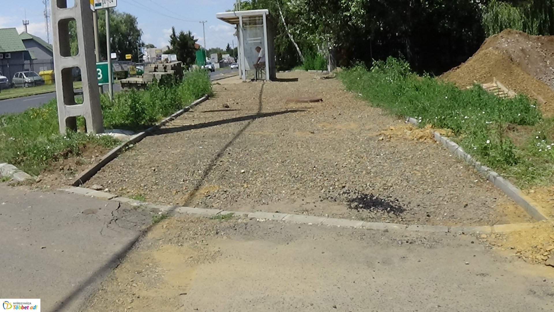 Kerékpárút építés a Kállói úton