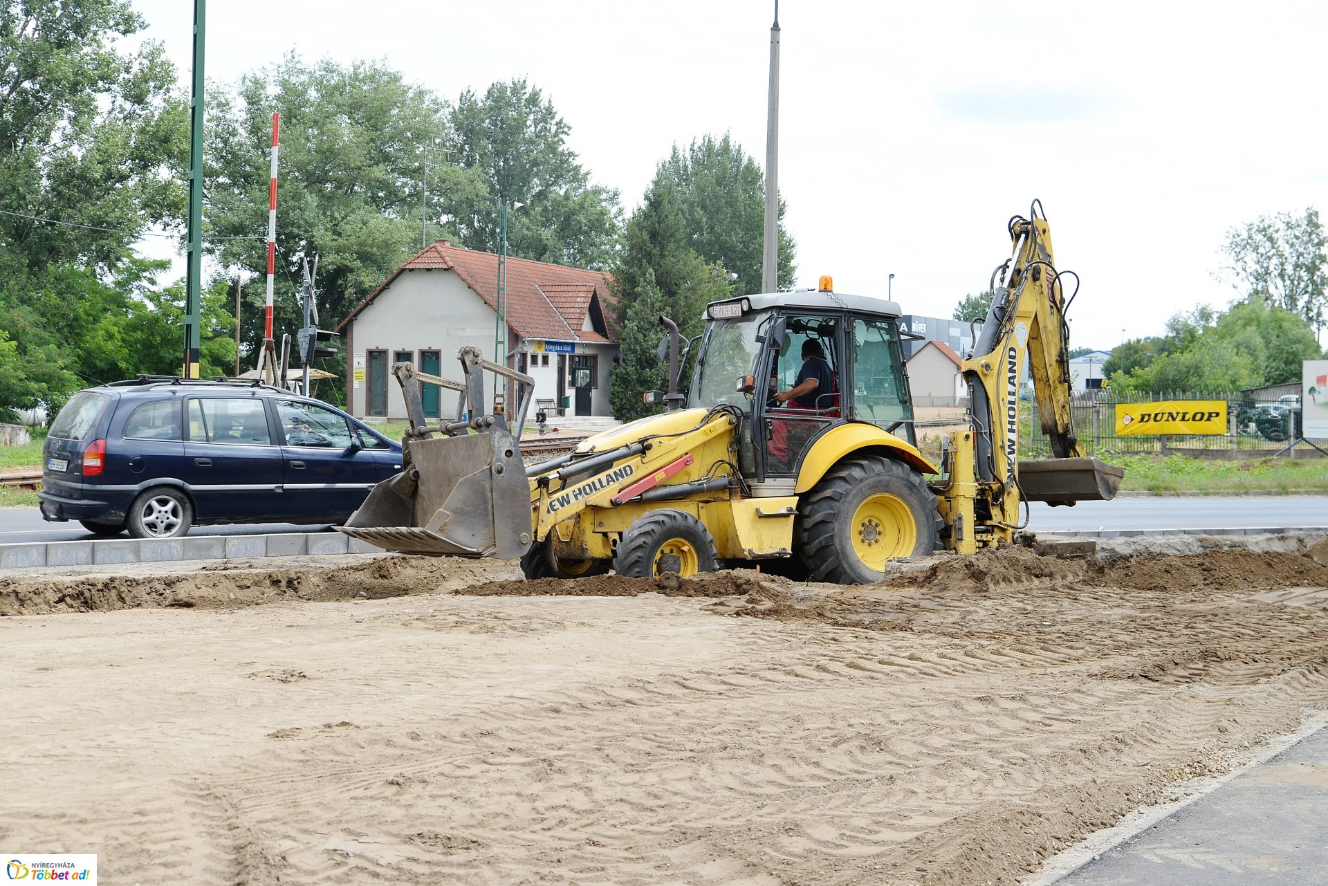 Kerékpárút építés 