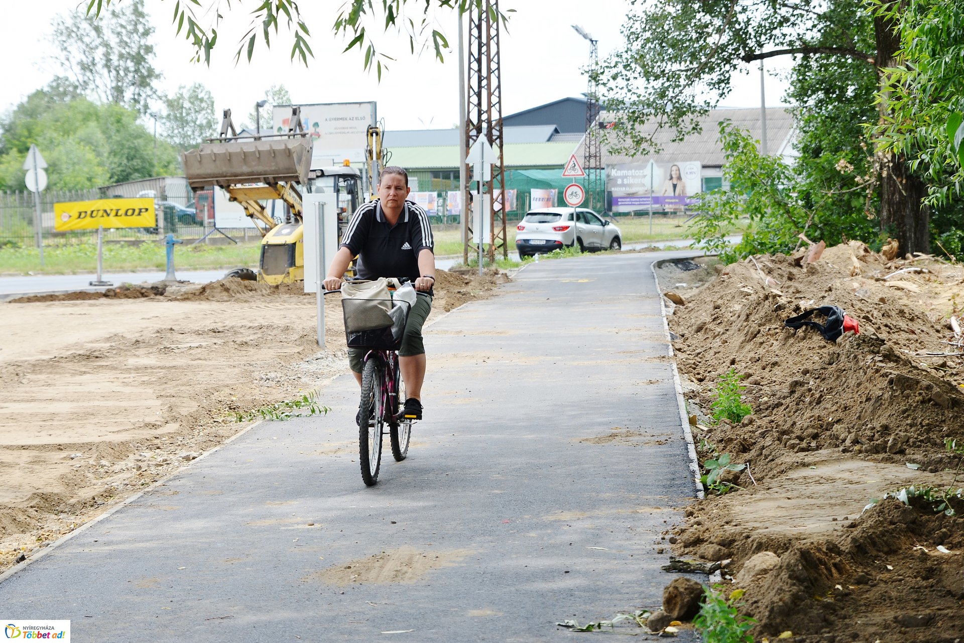 Kerékpárút építés 