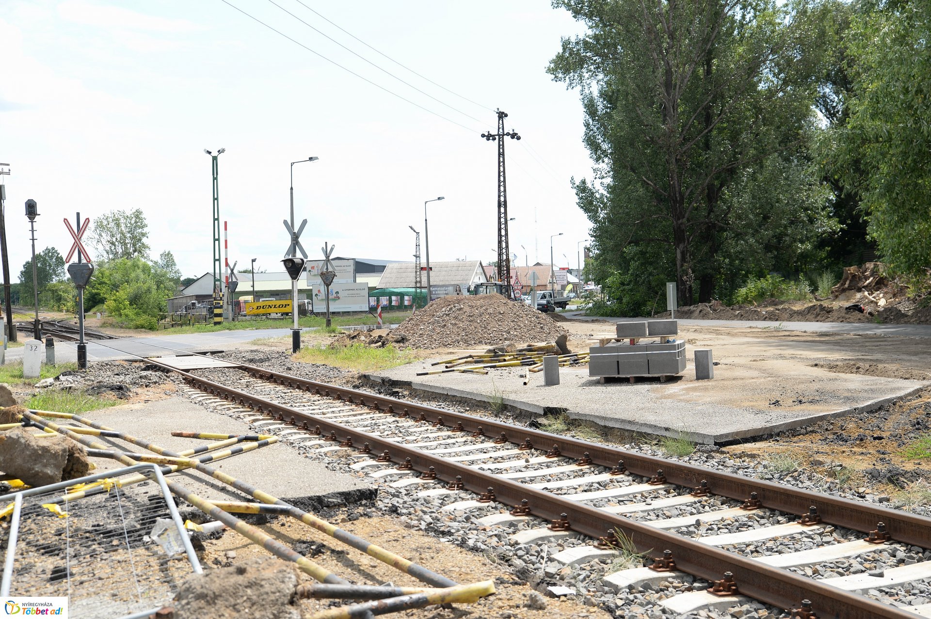 Kerékpárút építés 