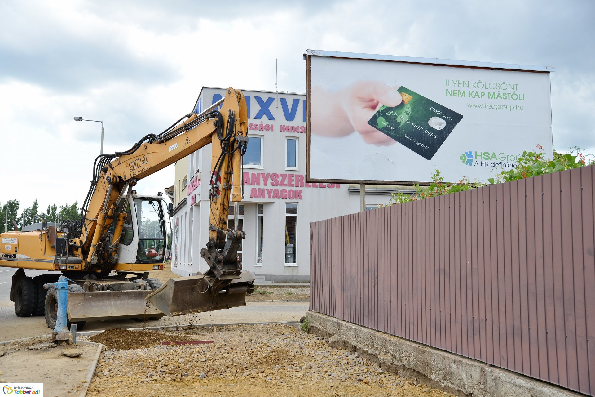 Kerékpárút építés 