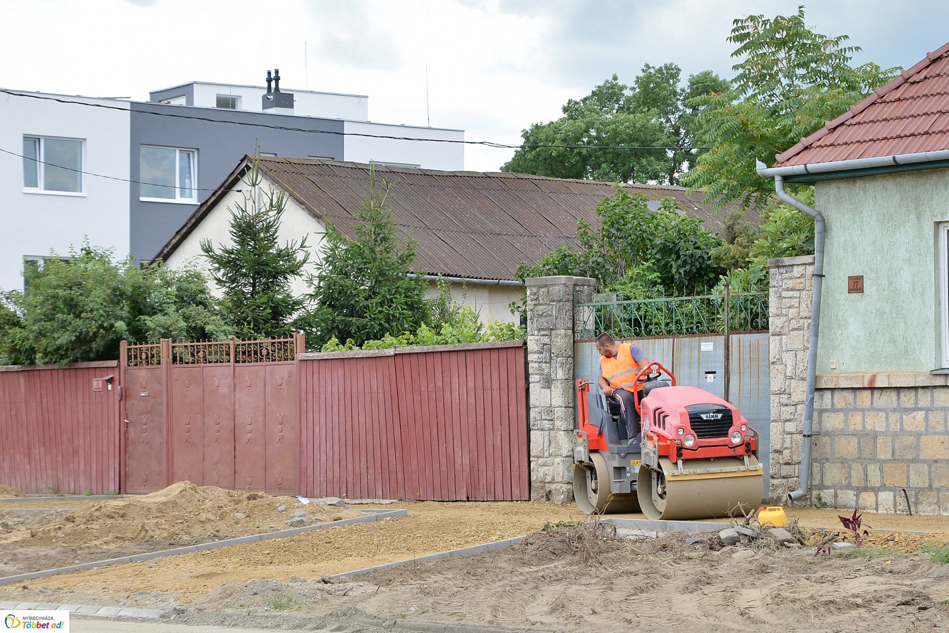 Kerékpárút építés 