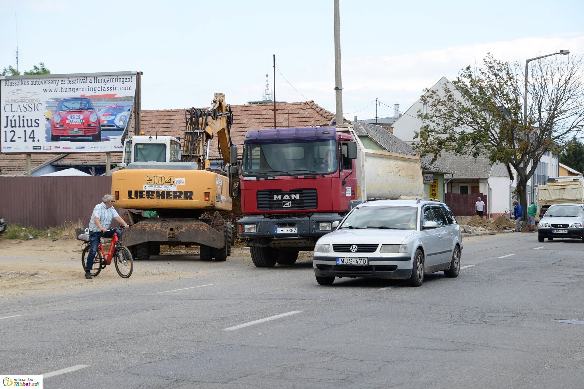 Kerékpárút építés 