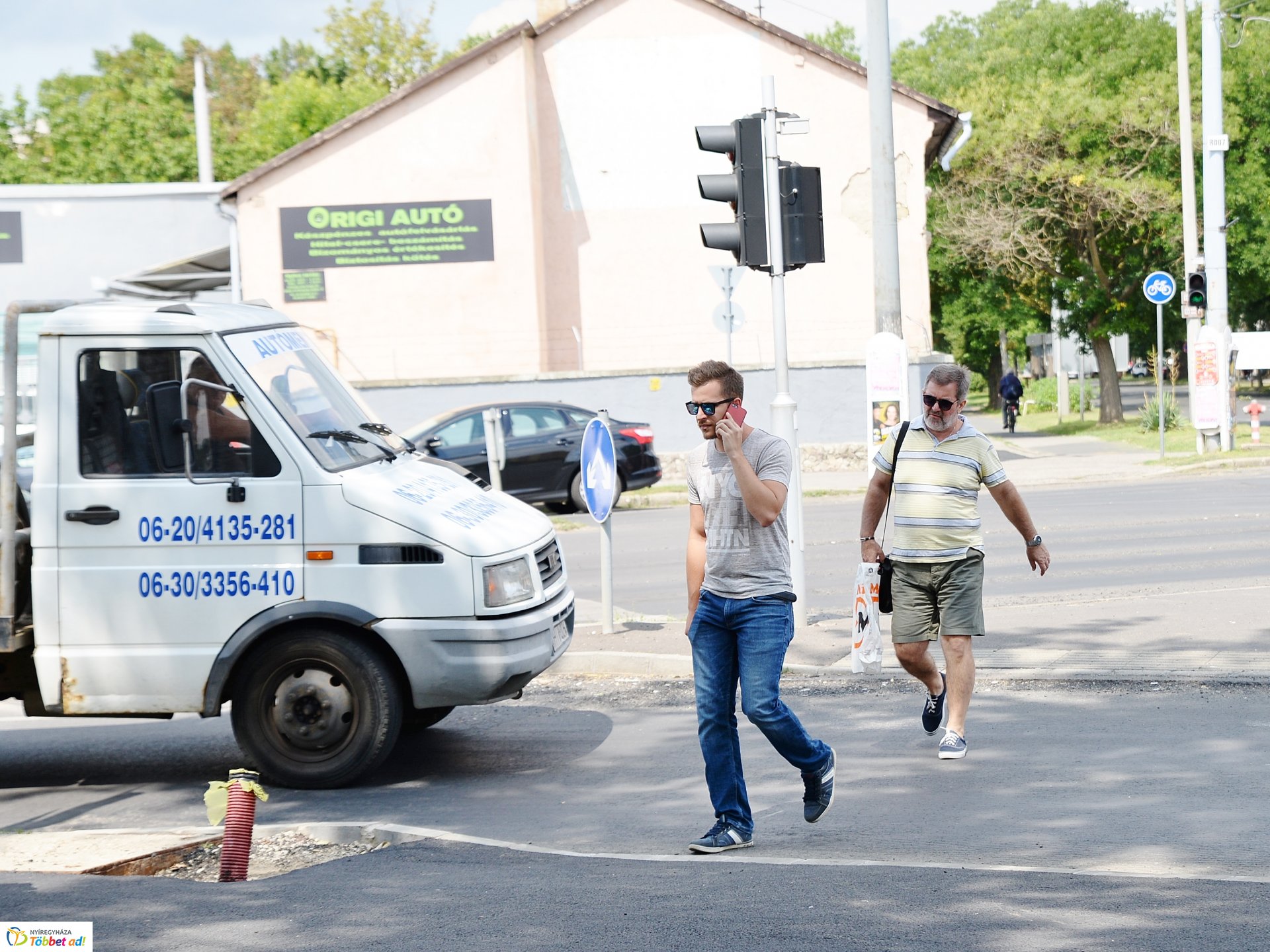 Kerékpárút építés 