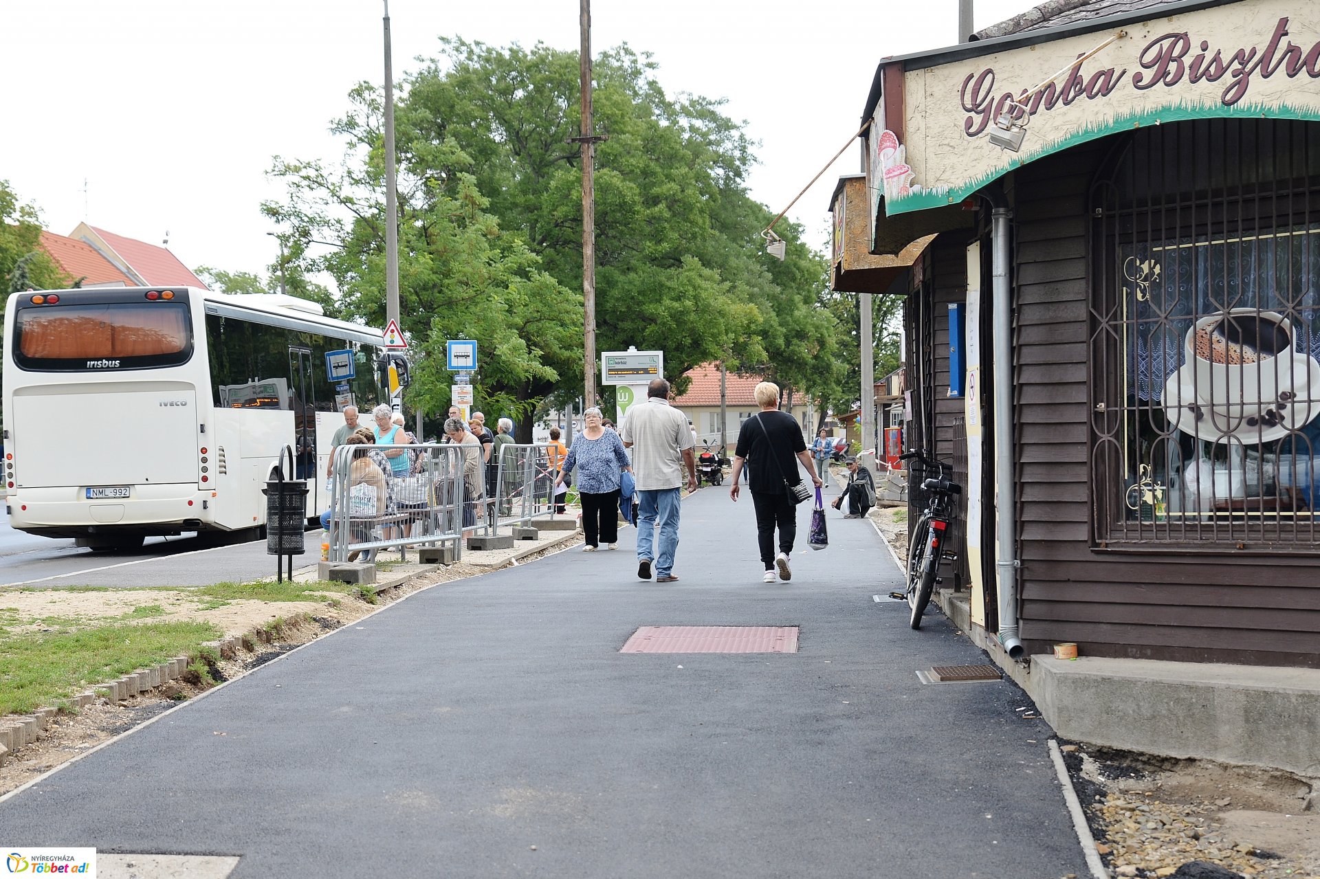 Kerékpárút építés 