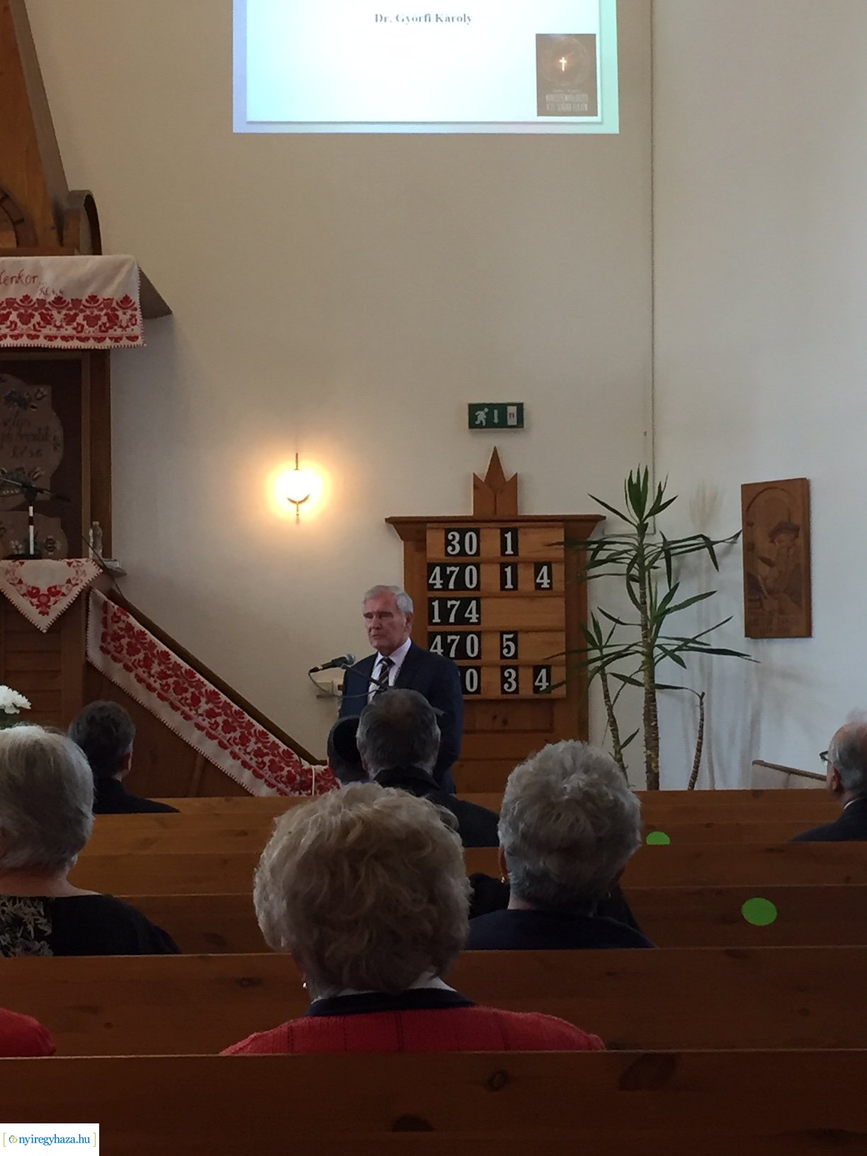 Keresztényüldözés a 21.század elején – Győrfi Károly tartott előadást a Sóstói Millenniumi Református Templomban