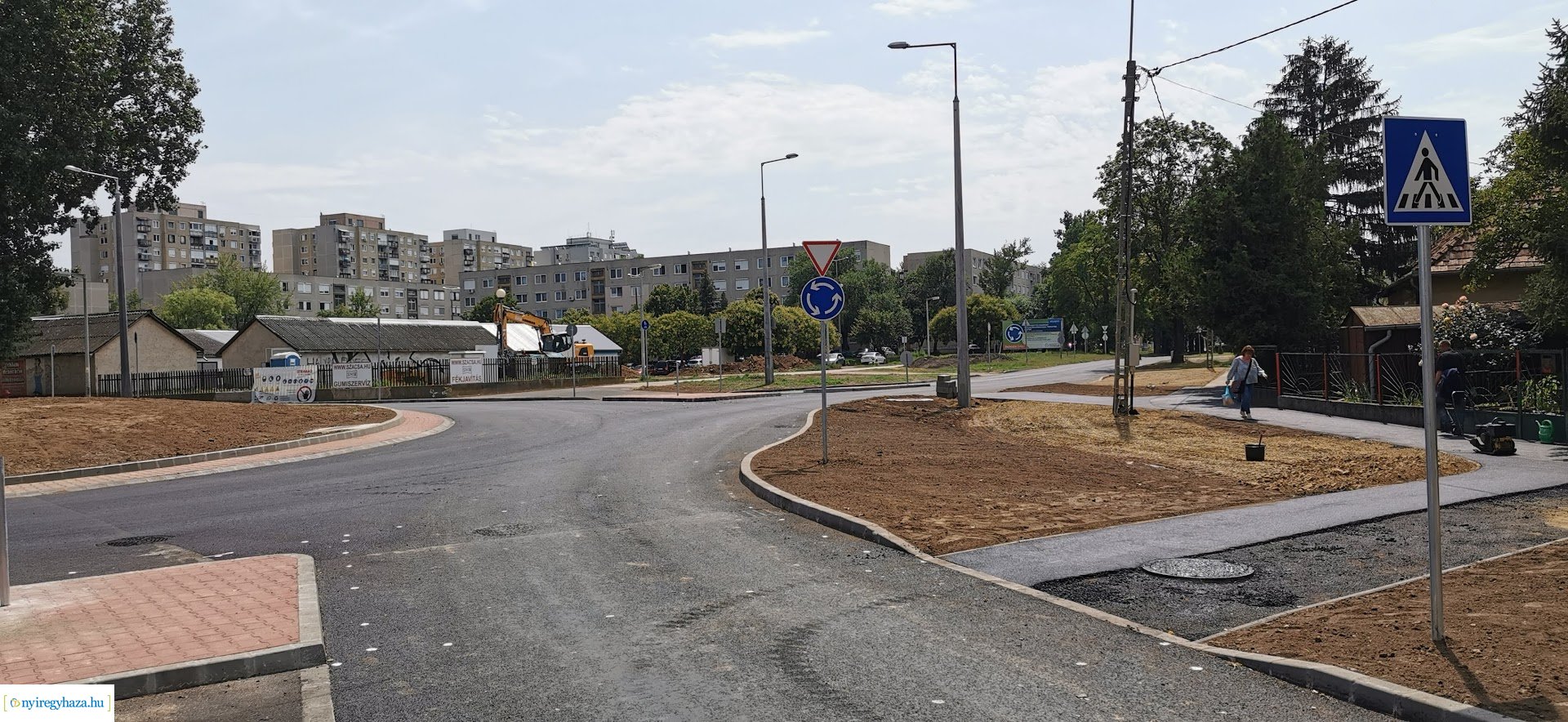 Készül a Szalag utcai körforgalom