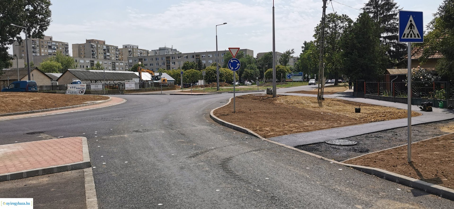 Készül a Szalag utcai körforgalom