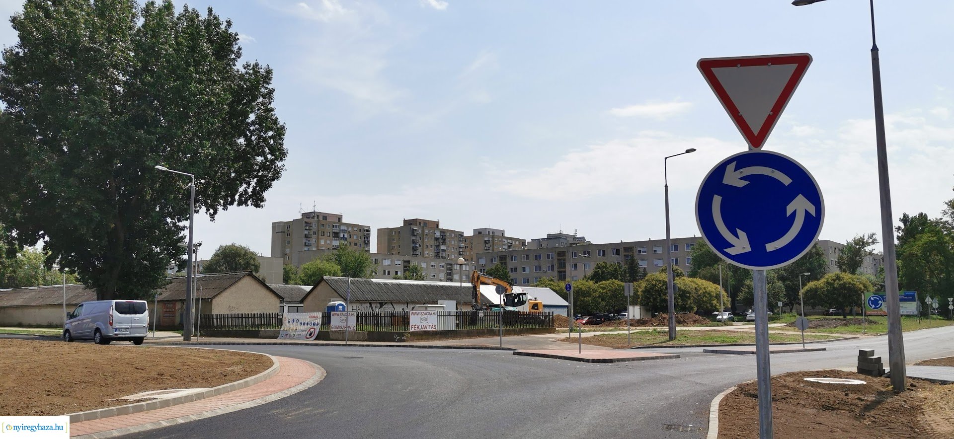 Készül a Szalag utcai körforgalom
