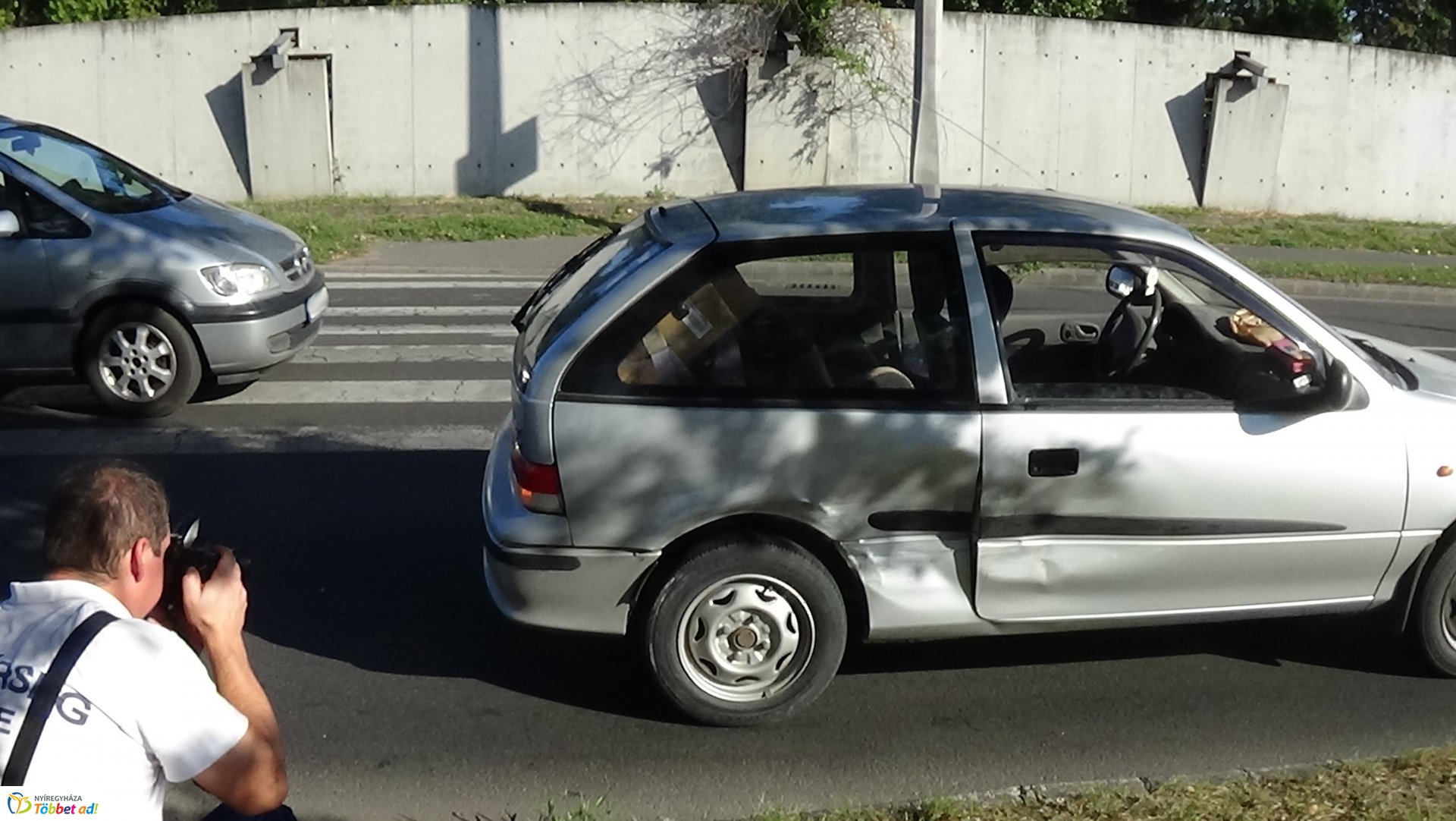 Két autó ütközött hétfő délután a Korányin