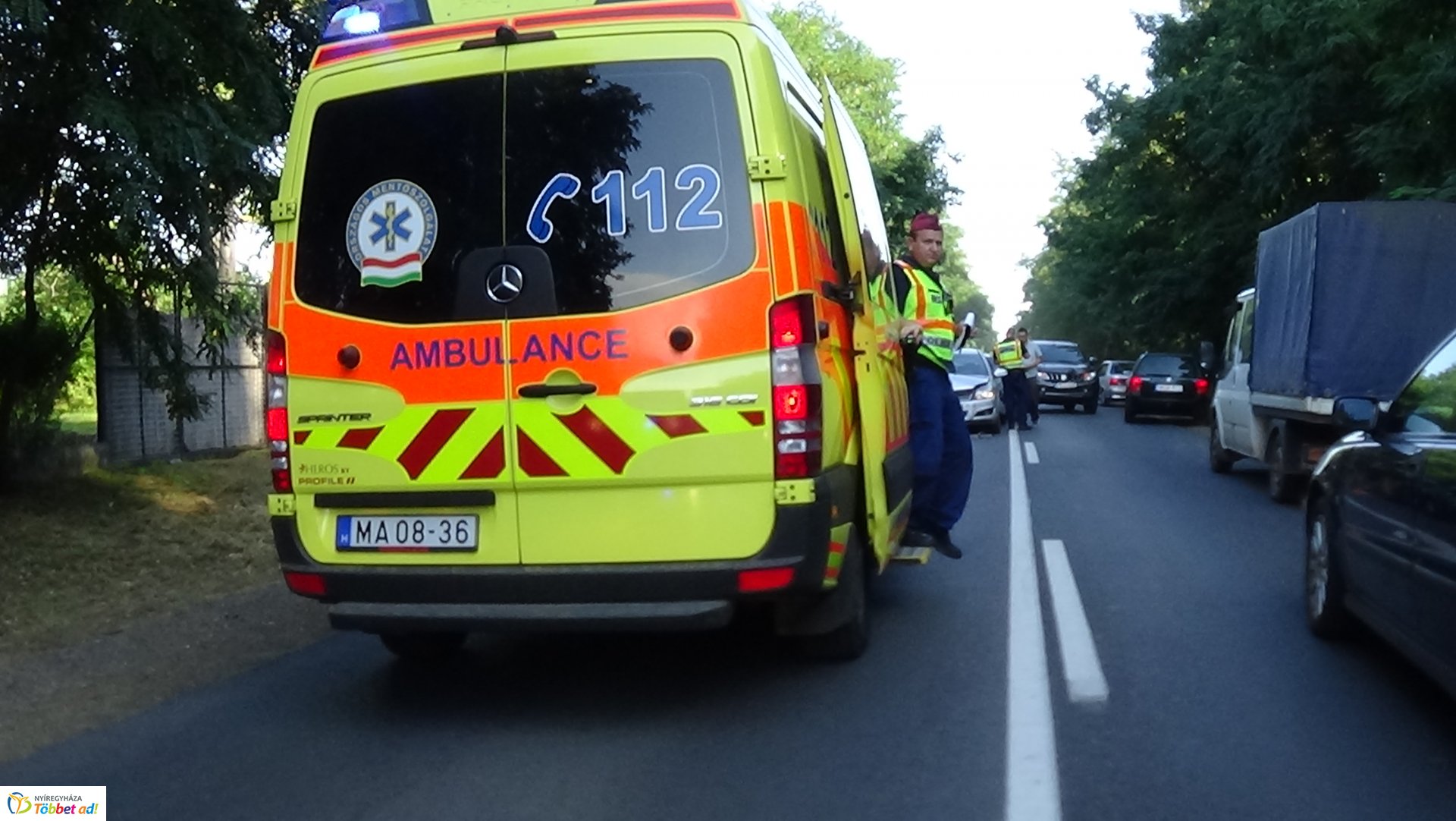 Ketten megsérültek a Nagyszállásnál történt balesetben