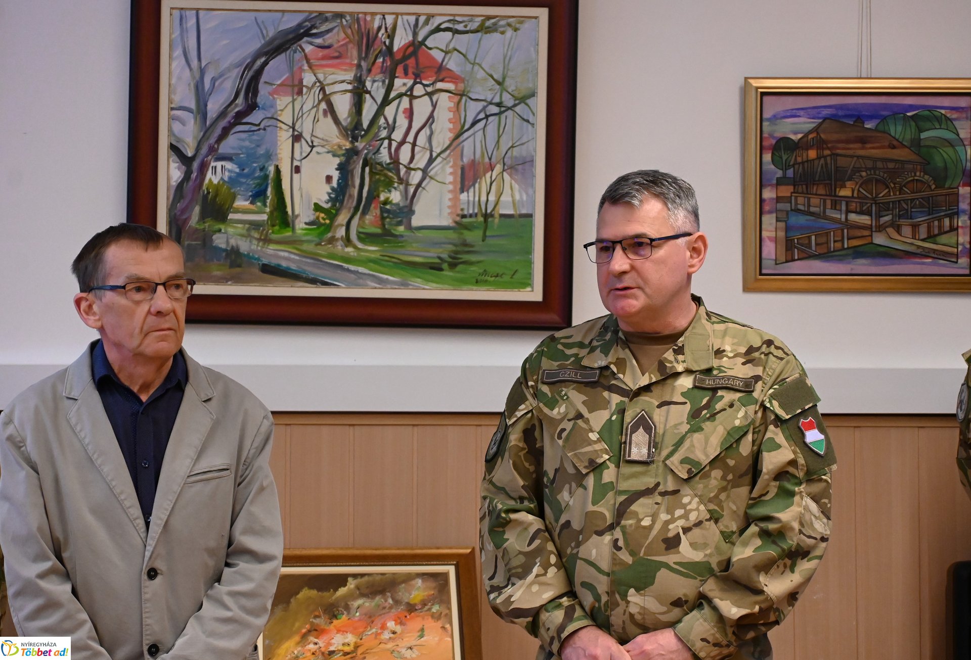 Kiállításmegnyitó a Damjanich laktanyában