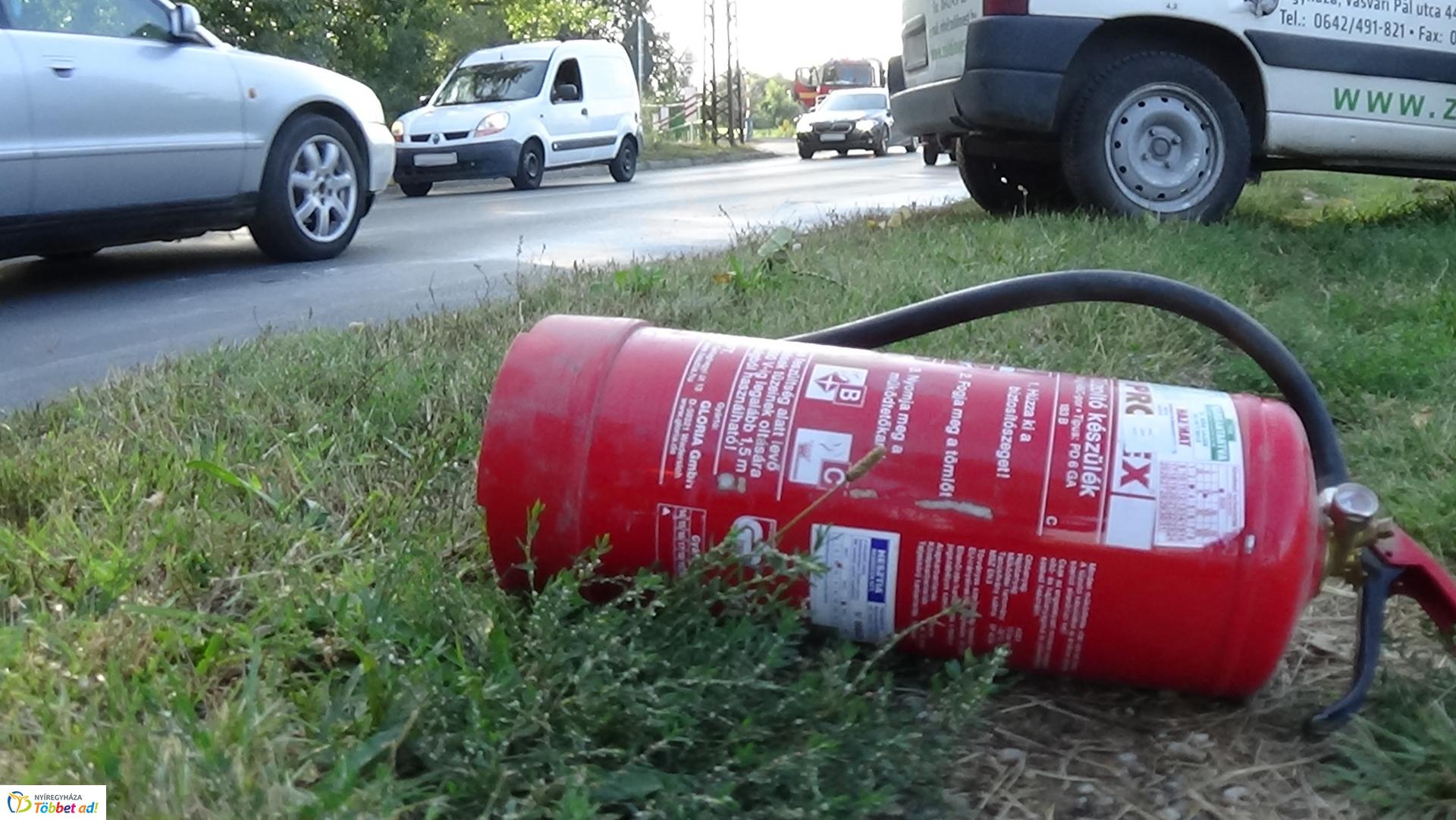 Kisteherkocsi motortere gyulladt meg a Kállói 