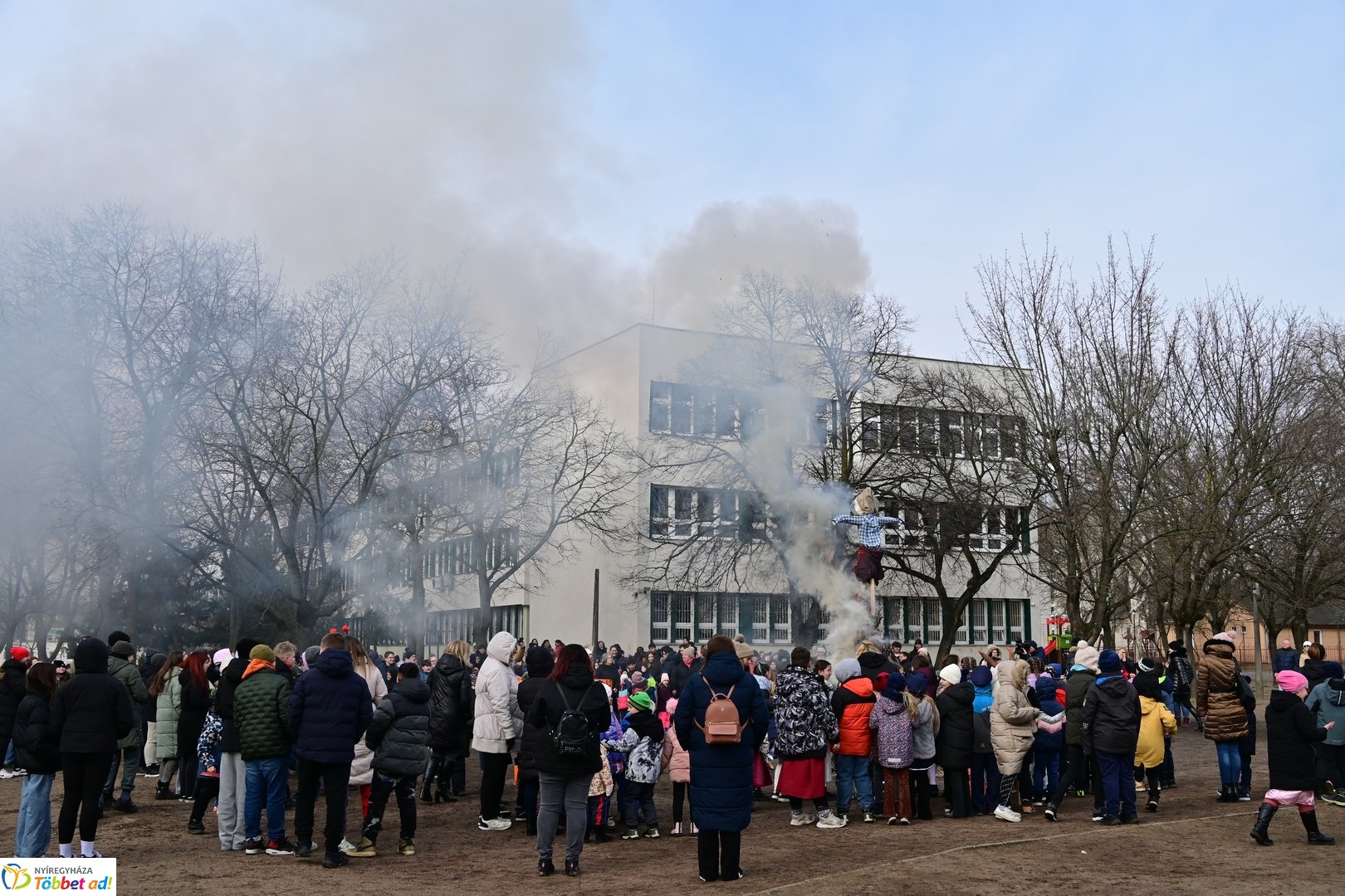 Kiszebáb égetés a Kazinczy Ferenc iskolában 2026